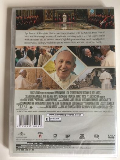 Pope Francis: A Man Of His Word [2018] [Movie DVD Documentary] STILL SEALED