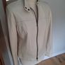 M&S Stone Soft Leather Jacket Size 12 Image 8