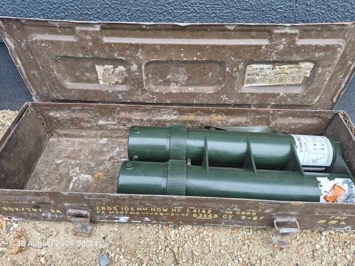 Military Ammunition Chest and Twin Mortar Holders