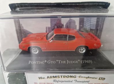 Pontiac GTO 'The Judge' (1969) - orange - 1/43 Model Car - Altaya / Atlas