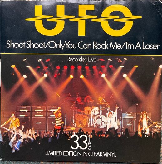 UFO Limited edition clear vinyl 7" EP in vg+ condition