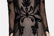 Karen Millen Velvet and Lace Dress RRP 285