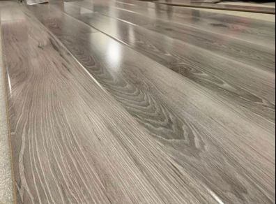 New 12mm Grey High Gloss Laminated Flooring