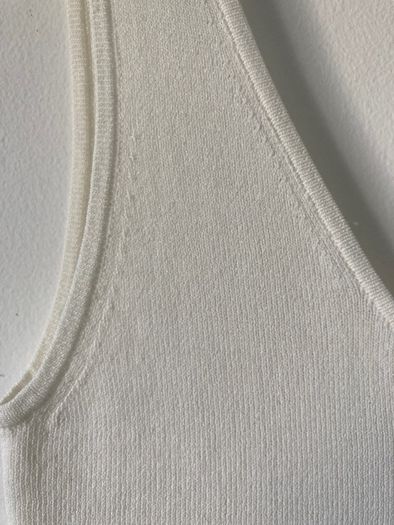 H&M Trend White Knitted Vest Top XS