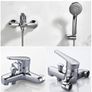 Ibergrif Roma - Tub-Shower Mixer Tap with Handset, Hose, Holder, Chrome Image 7
