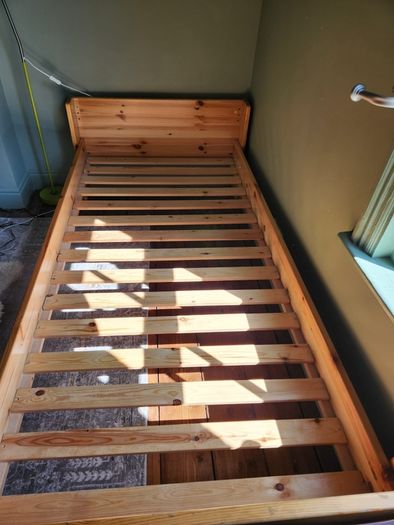 solid pine single bed