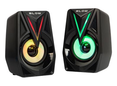 New LED PC Computer Portable Multimedia 2.0 Audio Speakers Jack 3.5mm USB #1198