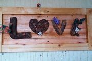 Rustic Love Driftwood Wall Woodart