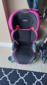 High back booster car seat
