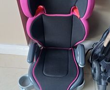 High back booster car seat