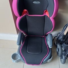 High back booster car seat