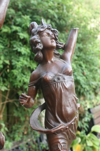 Vintage Collectible Metal Sculptures French Art Deco Sculptures 22"