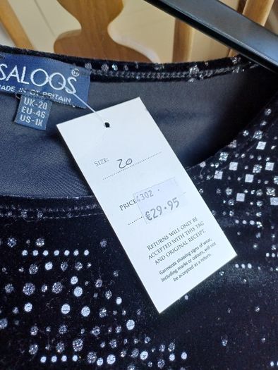 top..dressy or party top...ideal for Christmas