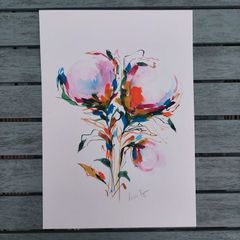 Original Watercolour Floral Painting