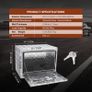 Underbody Truck Box Pickup Storage Box, Heavy Duty Aluminum Diamond Plate Tool Box with Lock and Keys, Waterproof Trailer Storage Tool Box for Truck, Van, Trailer Image 2
