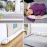 bed snake, bed pillow, nursing pillow, bed roll, bed guard, decorative pillow, bed border, snake XL handmade 150 cm Teddy bears certificat Image 4