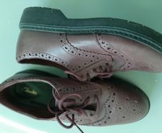 2 pairs of Clarkes brogue shoes
