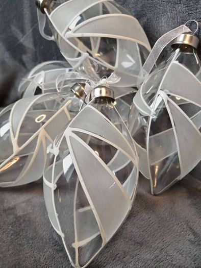 Christmas glass baubles
