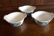 Retro Vintage Studio pottery J&amp;G Meakin Floral soup bowls x3