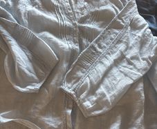 The white company size 18 linen and lace blouse