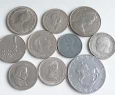 Group of world coins