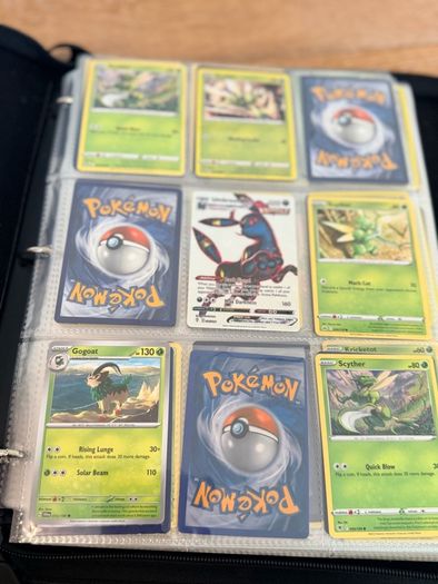 Pokemon folder full of cards
