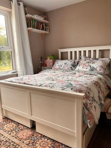 Double bed Ikea Hemnes with drawers