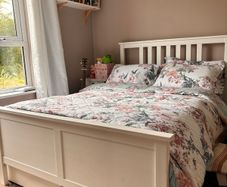 Double bed Ikea Hemnes with drawers