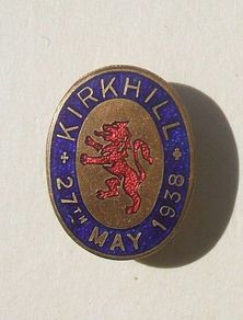 KIRKHILL 27th MAY 1938 (Inverness, Scotland) - a vintage enamel badge (1938)