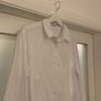 Bershka Mens Plain White Shirt Image 5