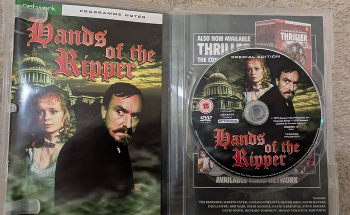 Hands Of The Ripper and Twins Of Evil Network DVDs