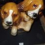 a vintag ornament off two  dogs Image 3