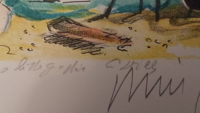 Fantastic Limited-Edition Hand-Signed Lithograph Print of a Caribbean Scene by the Renowned French Artist Alexandre Minguet (1937-1996), #249/1000