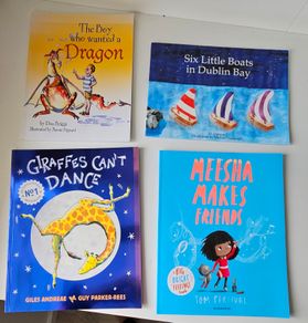 Childrens books. Meesha makes friends & Six little boats in Dublin Bay.