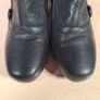womens CLARKS LODGE PARK black leather ankle boots zip up Size UK 6.5 E EU 40 Image 4