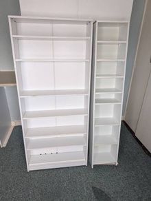 2 old shelf units
