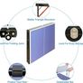 Midsize Folding Ping Pong Table Game Set, Portable Indoor Outdoor Table Tennis Table with 2 Paddles, 3 Balls and Net Image 4