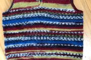Handknit wool tank top 4-5 years unisex