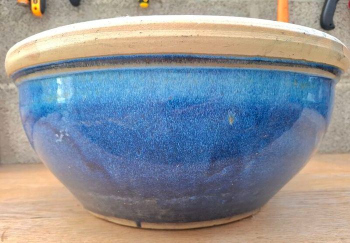Large ceramic glazed flower pot 47x20cm perfect condition
