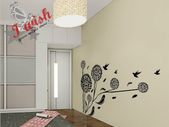 Dandelion Flower & Birds Wall Stickers Nice Stylish Home Decor 