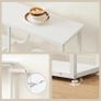 4-Tier Slim Console Table for Hallway, Narrow Hallway Table with Storage Shelves, Behind Sofa Table for Small Space, living Rooms, Entryway, Bedroom, White Image 5