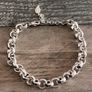 Silver Plated Rolo Bracelet Image 3