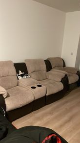 2 seater and 1 seater recliner