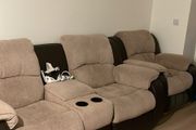 2 seater and 1 seater recliner