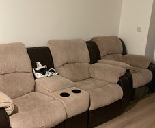 2 seater and 1 seater recliner