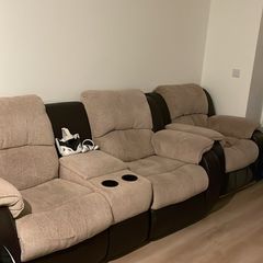 2 seater and 1 seater recliner