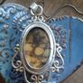 Tortoise Shell Stone Pendant Necklace Image 3