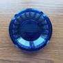 Vintage Blue Glass Large Ashtray made in Spain  D17.5cm Image 2