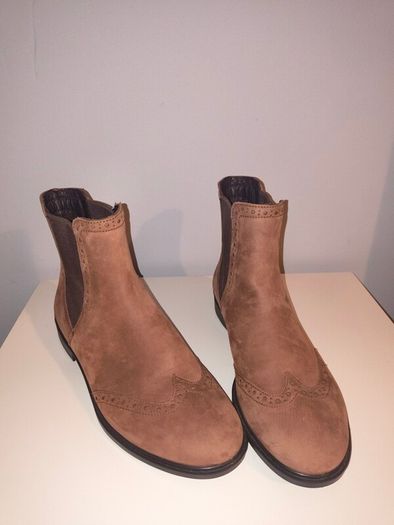 Brand New Ecco Brown Suede Womens Ankle Boots