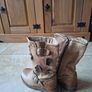 Leather boots from Next, distressed look, size 11 Jr. Image 4